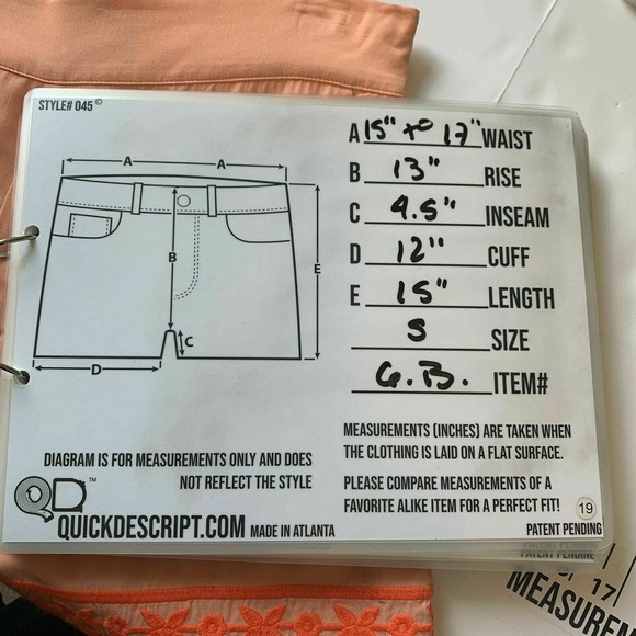 Gianni Bini Melon Rayon Embroidered Hem Midi Shorts Size S - Picture 8 of 12